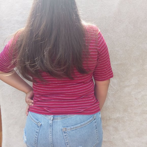 Turtle-neck striped t-shirt - Picture 7 of 7